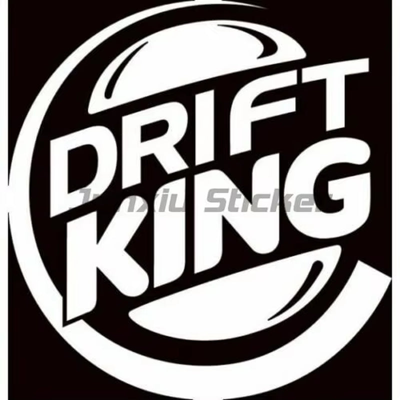 Retro DRIFT KING Spoof Funny JDM Drift Vinyl Car Sticker Cover Scratch Decal Motorcycles Car Accessories