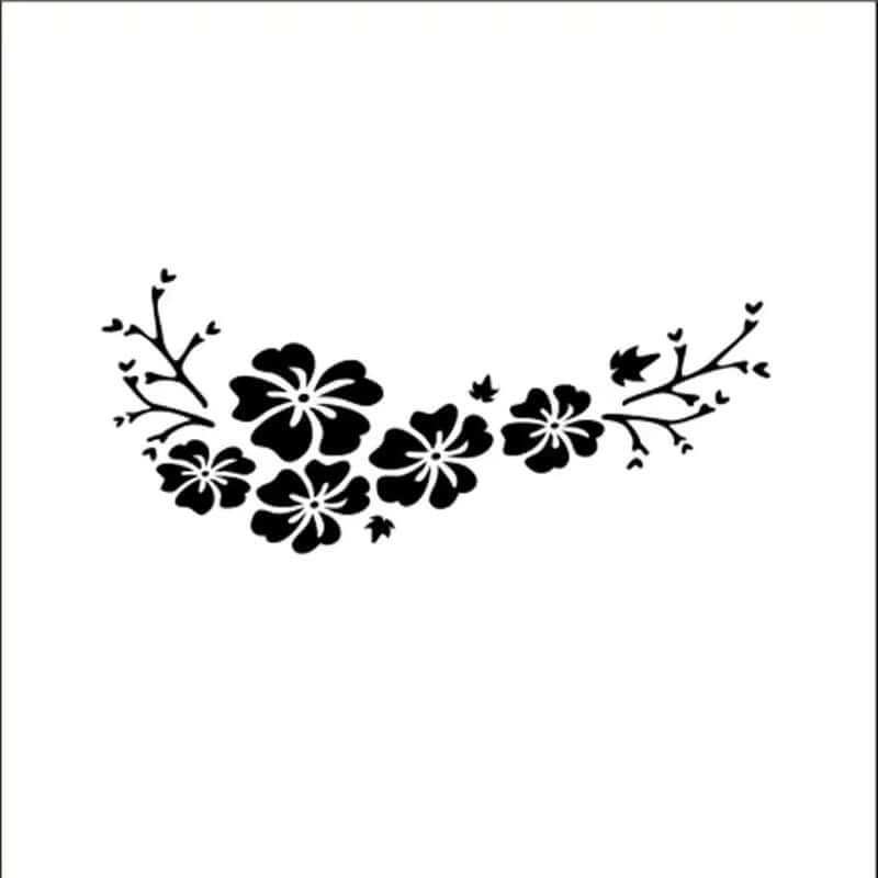 Flower Decal Car Body Sticker Auto Window Bumper Door Scratch Cover Decals Car Motorcycle Styling Vinyl Stickers Blossom Decor