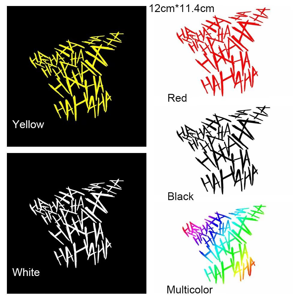 Reflective Bumper Decor Window Ornament Motorbike Scooter Funny Hahaha Decals Motorcycle Helmet Sticker Electricbike Car