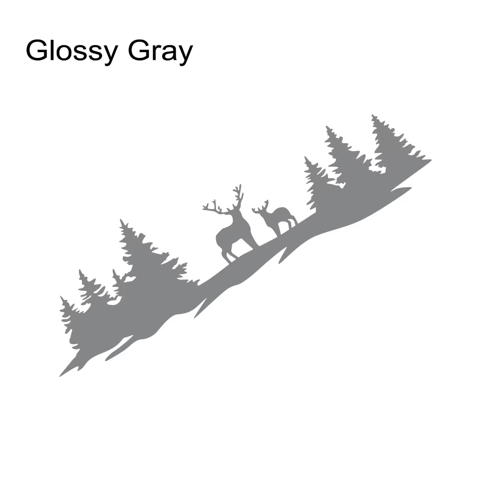 Car Hunting Deer Trees Sticker Pickup Truck Window Back Door Tailgate Vinyl 4X4 off Road Decor Decal Auto Tuning Accessories