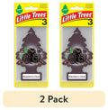 (2 Pack) Little Trees Air Freshener Blackberry Clove Fragrance 3-Pack