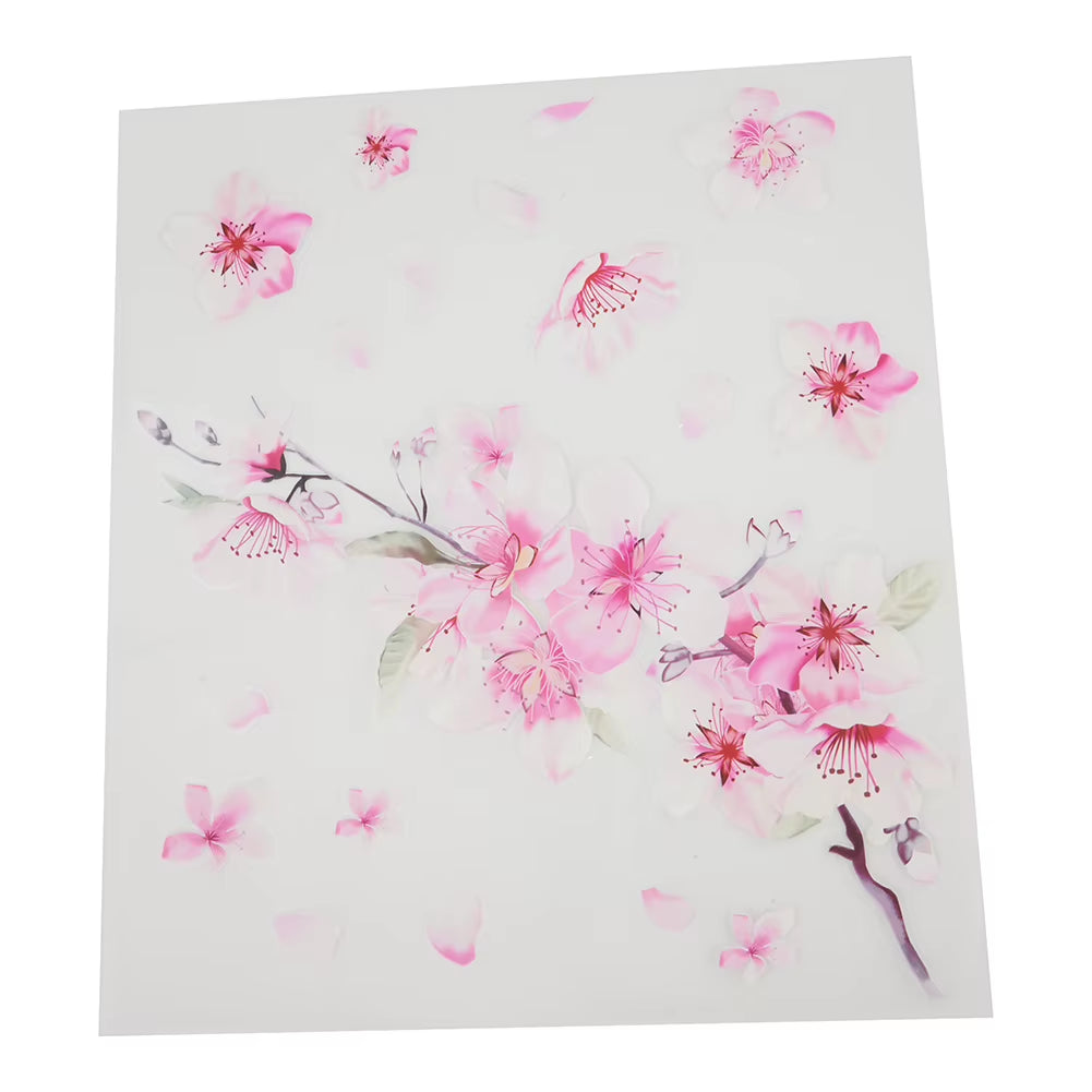 Creative Car Stickers Personality Car Stickers Decorative Flower Pink Cherry Blossom Vinyl Car Sticker Auto Windshield Decal