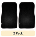 (2 Pack)  4 Piece Medium Pile Carpet Floor Mat Set Black, 78920WDI