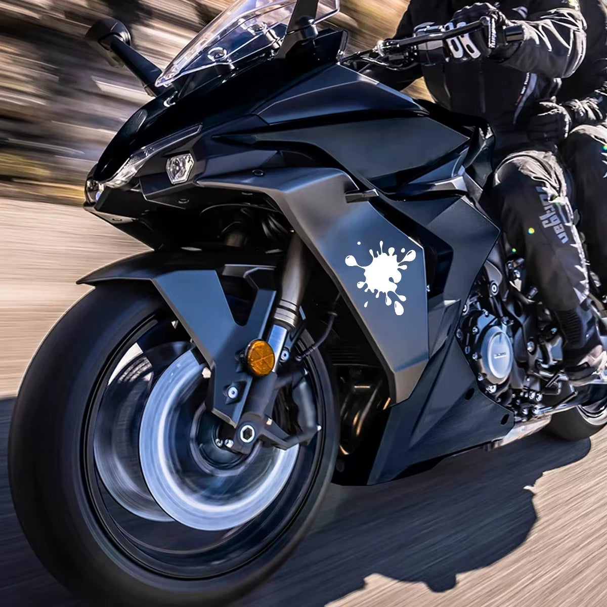 Reflective Motorcycle Stickers Interesting Spots Vinyl Accessories Decal Decor Motor Bike Scooter Body Tank Helmet Windshield