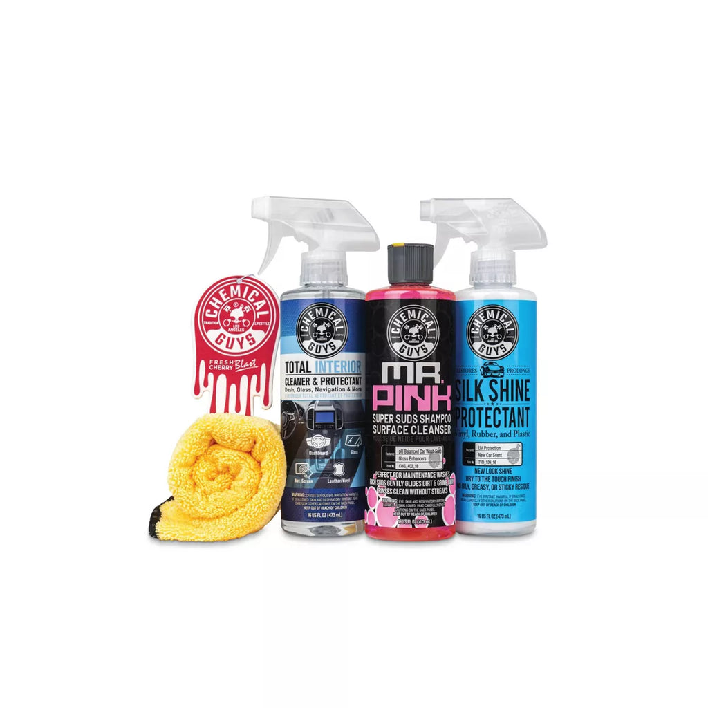 Chemical Guys 5Pc Wash and Shine Cleaners: Car Wash Supplies & Detailing Kit, Scented Liquid Automotive Cleaners