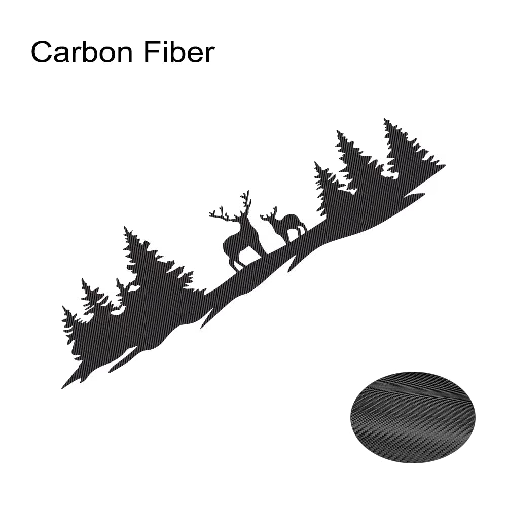 Car Hunting Deer Trees Sticker Pickup Truck Window Back Door Tailgate Vinyl 4X4 off Road Decor Decal Auto Tuning Accessories