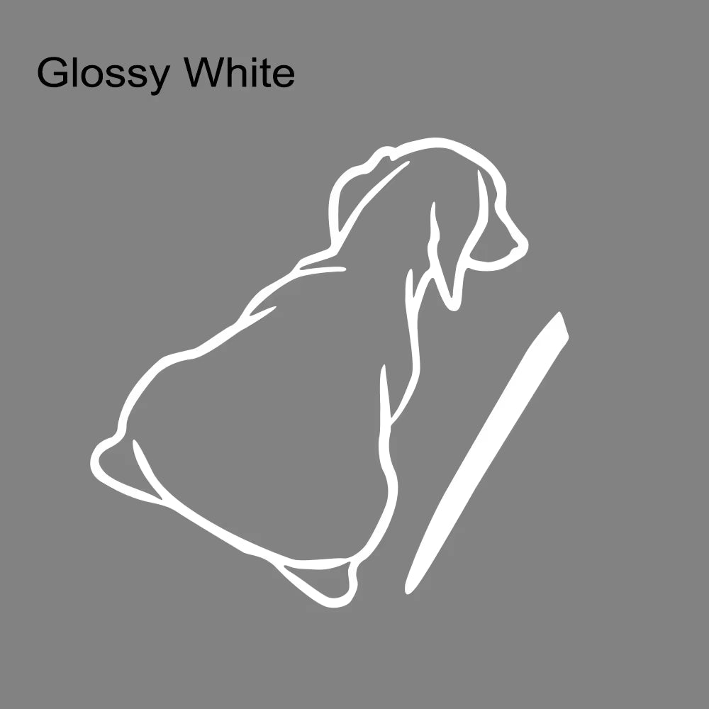 Dog Tail Car Rear Wiper Stickers Vinyl Film Funny Cute Puppy Decal Vehicle Windshield Decoration Auto Accessories Fit All Models