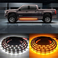 2Pcs Truck LED Running Board Lights Sequential Amber Led Side Marker Light 70 In