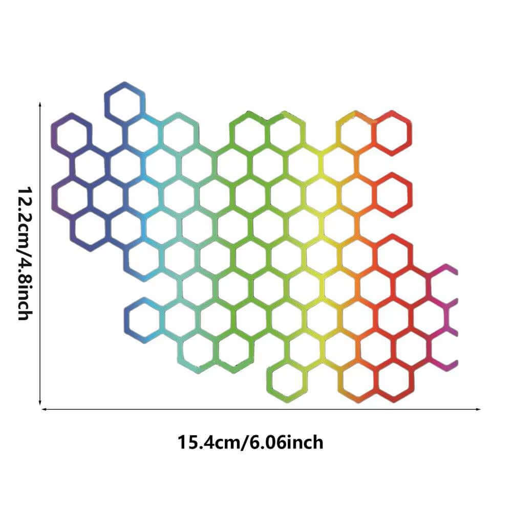 Honeycomb Open Style Motorcycle Stickers for Auto Window Body Cool Modified Tail Lights Stickers Racing Helmet Vinyl Decals