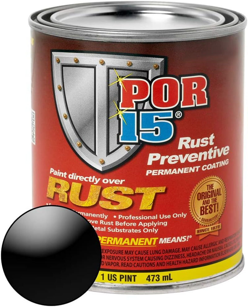 Rust Preventive Coating, Stop Rust and Corrosion Permanently, Anti-Rust, Non-Porous Protective Barrier, 16 Fluid Ounces, Gloss Black