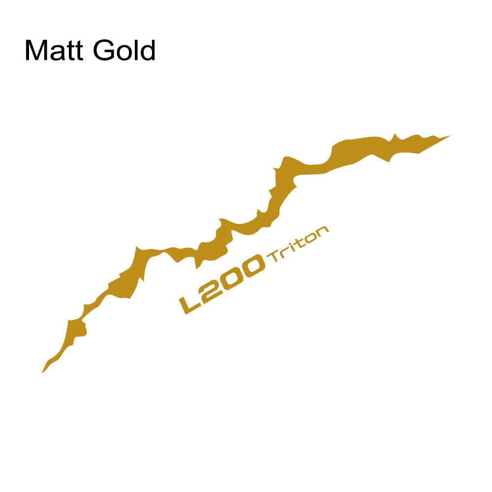 Pickup Rear Tail Sticker for Mitsubishi L200 Triton Truck Tailgate Mountain Style Cover Car Vinyl Decor Decal Auto Accessories