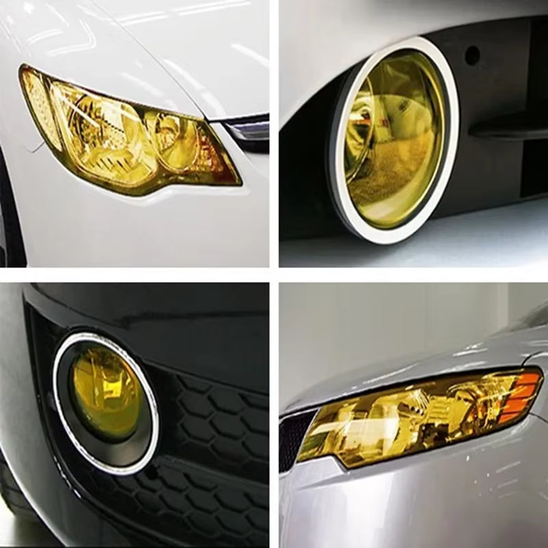 Gloss Transparent Light Black Smoke PVC Film Tint 30 X60Cm Auto Car Light Headlight Taillight Tint Vinyl Film Sticker Wrap Cover