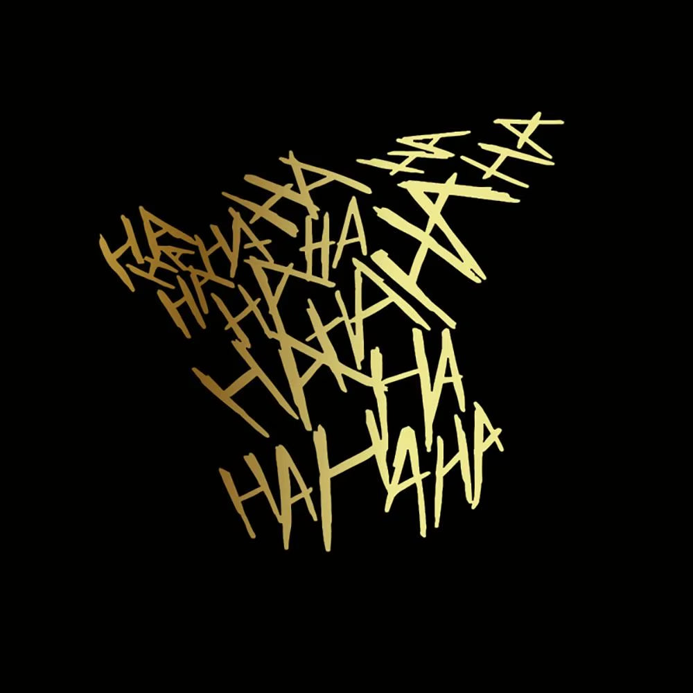 Reflective Bumper Decor Window Ornament Motorbike Scooter Funny Hahaha Decals Motorcycle Helmet Sticker Electricbike Car