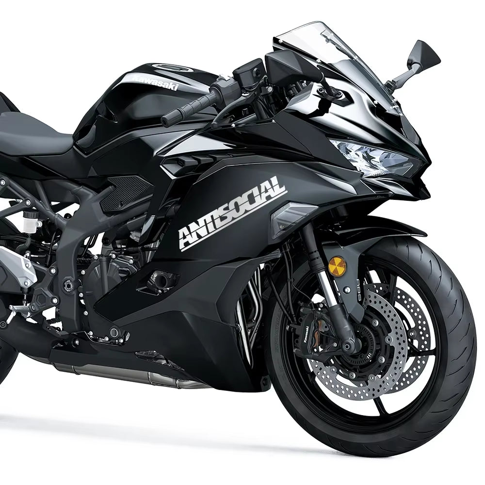 Antisocial Letter Reflective Car Stickers for Rear Window Auto Front Windshield Vinyl DIY Decals Auto Motorcycle Body Decoration