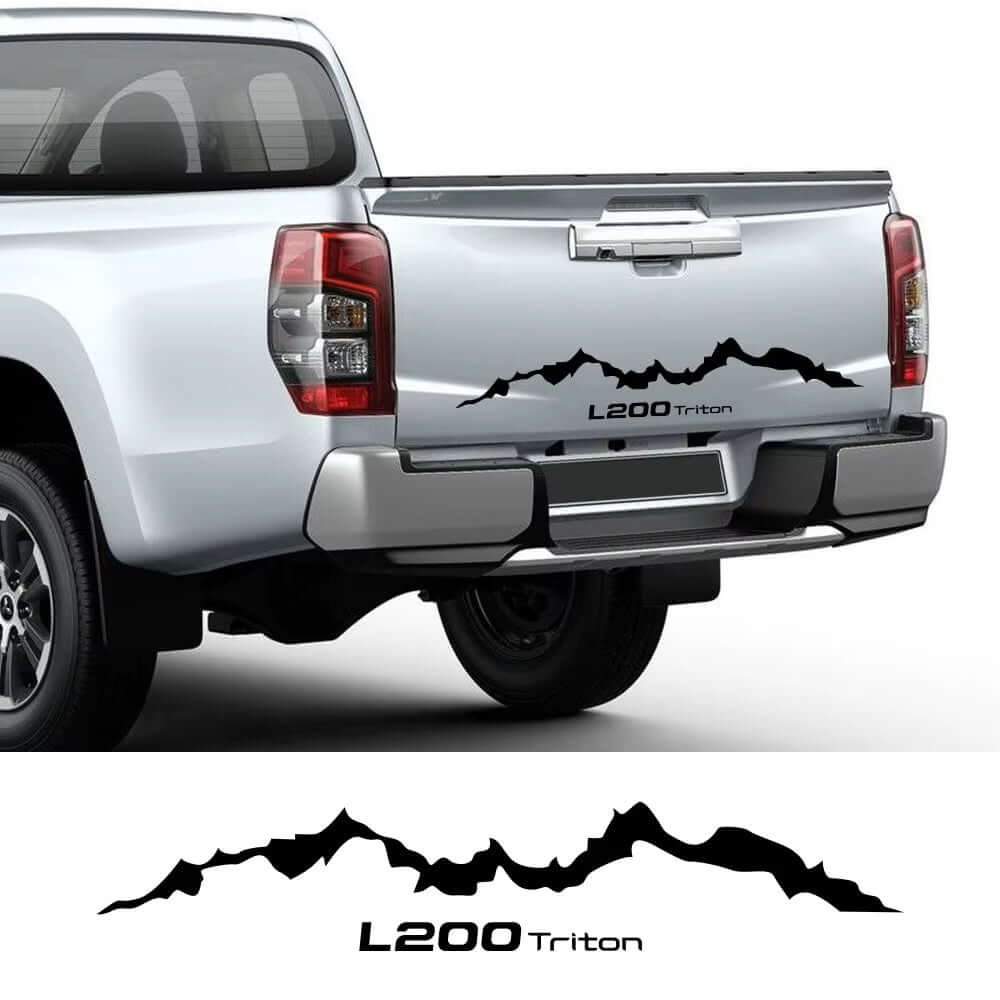 Pickup Rear Tail Sticker for Mitsubishi L200 Triton Truck Tailgate Mountain Style Cover Car Vinyl Decor Decal Auto Accessories