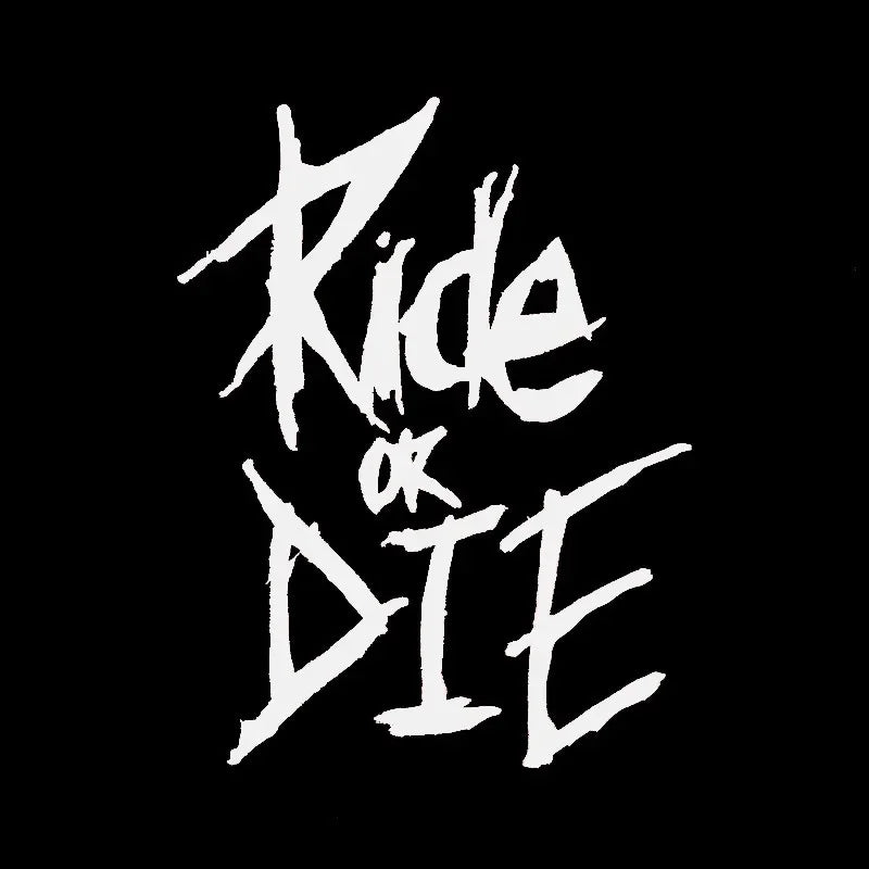 1Pc/Set Bike Frame Stickers Ride or Die Top Tube Decals for MTB Bicycle Decorative Frame Bike Auto Motorcycle Accessories