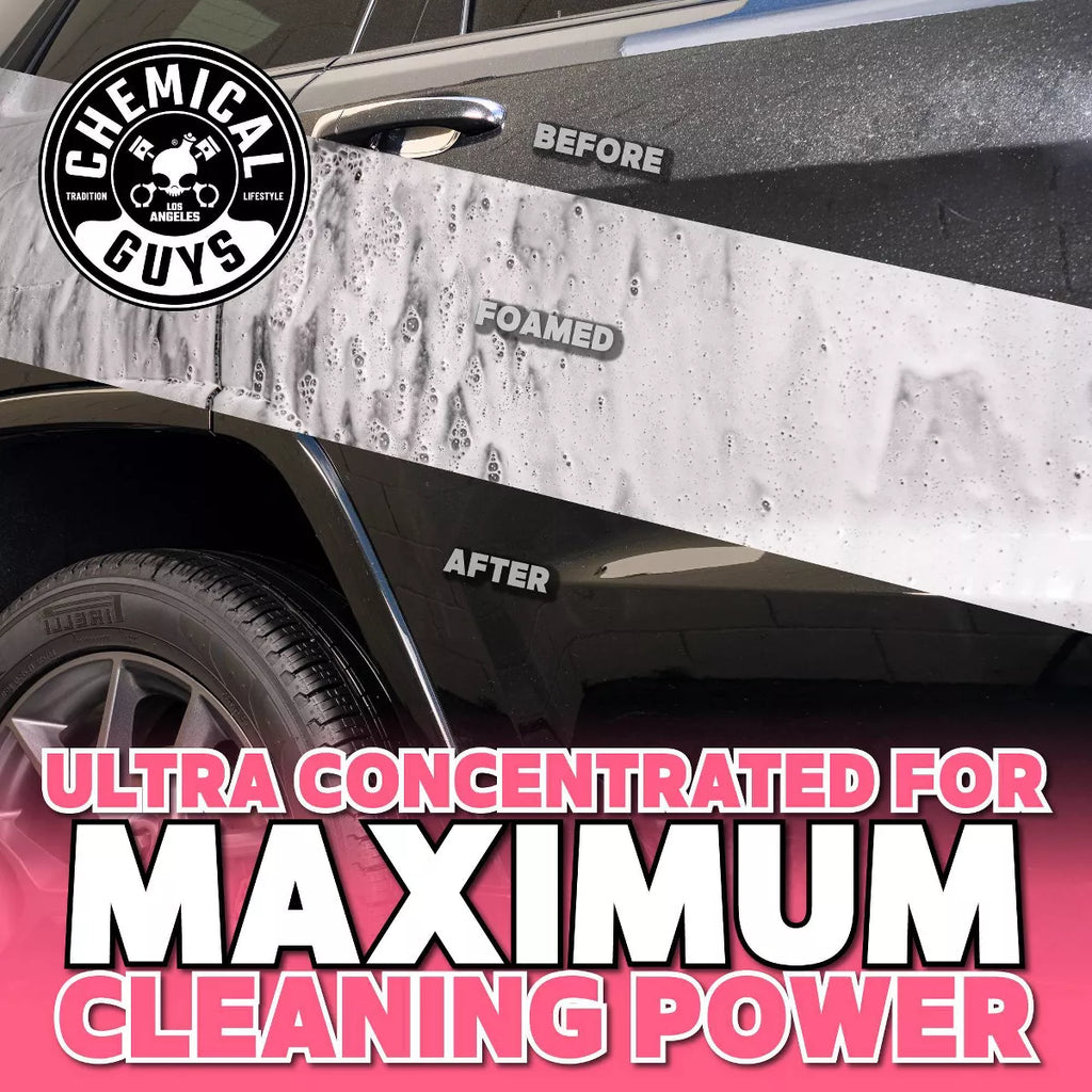 Chemical Guys 3Pc Wash and Shine Cleaners: Liquid Automotive Cleaning Kit, 2.75 Net Weight, Scented for Cars & Motorcycles