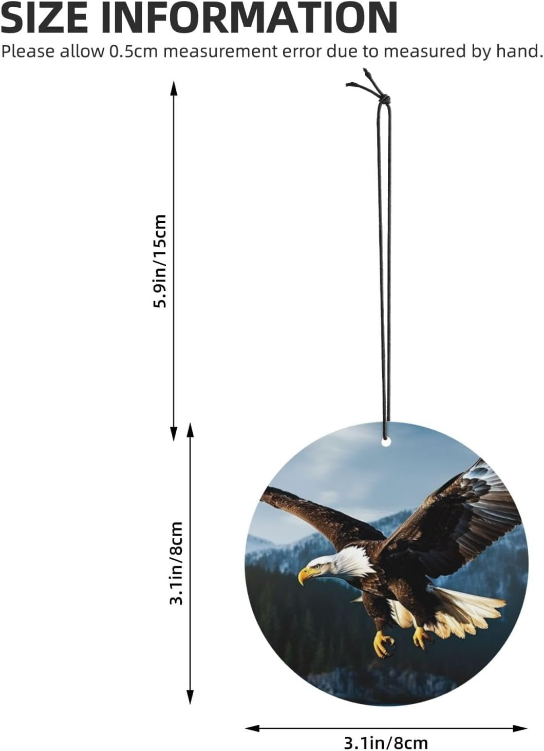 6PCS Hanging Air Fresheners for Car Incense Chips Lavender Eagle at Hunting Air Fragrance Home Refresh Air Fragrant for Girls Women Funny Car Interior Accessories Decor Gift