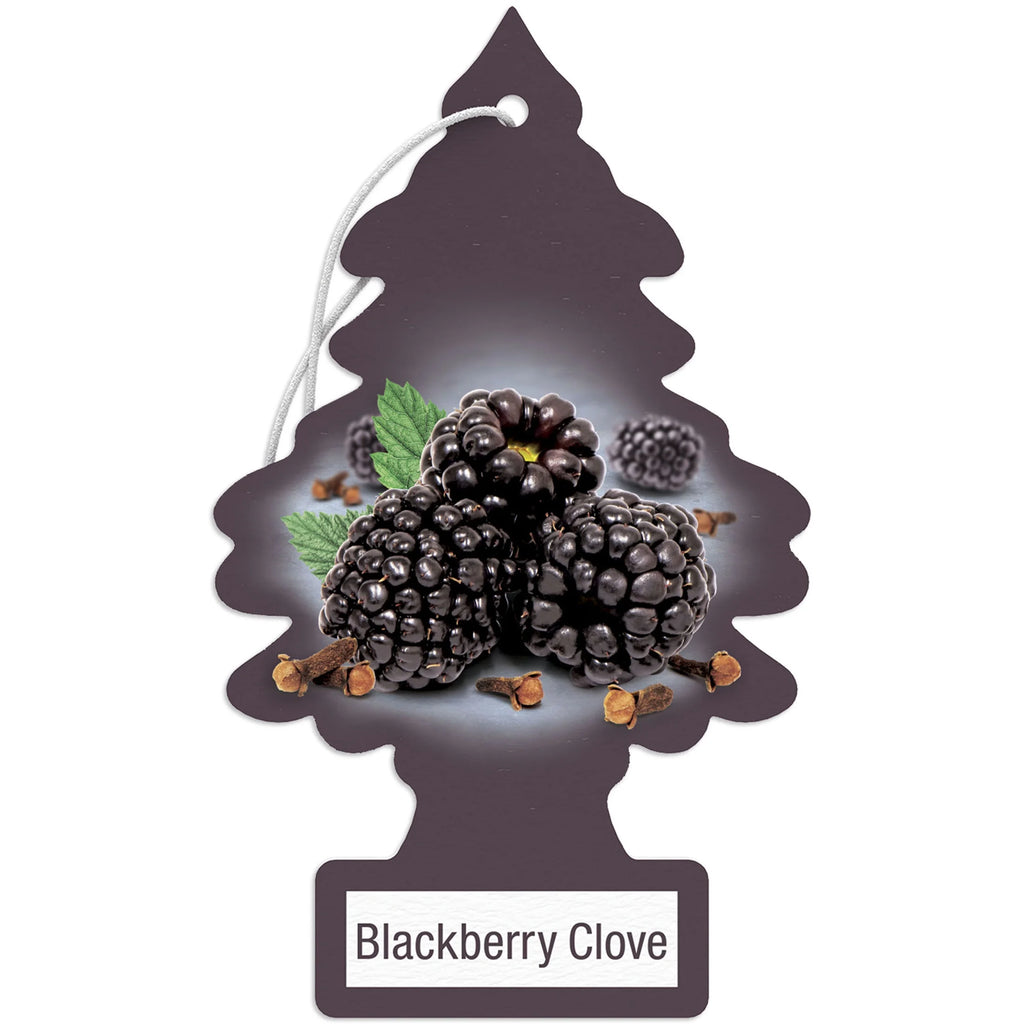 (2 Pack) Little Trees Air Freshener Blackberry Clove Fragrance 3-Pack