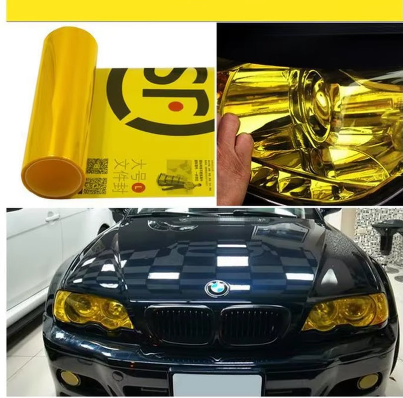 Gloss Transparent Light Black Smoke PVC Film Tint 30 X60Cm Auto Car Light Headlight Taillight Tint Vinyl Film Sticker Wrap Cover