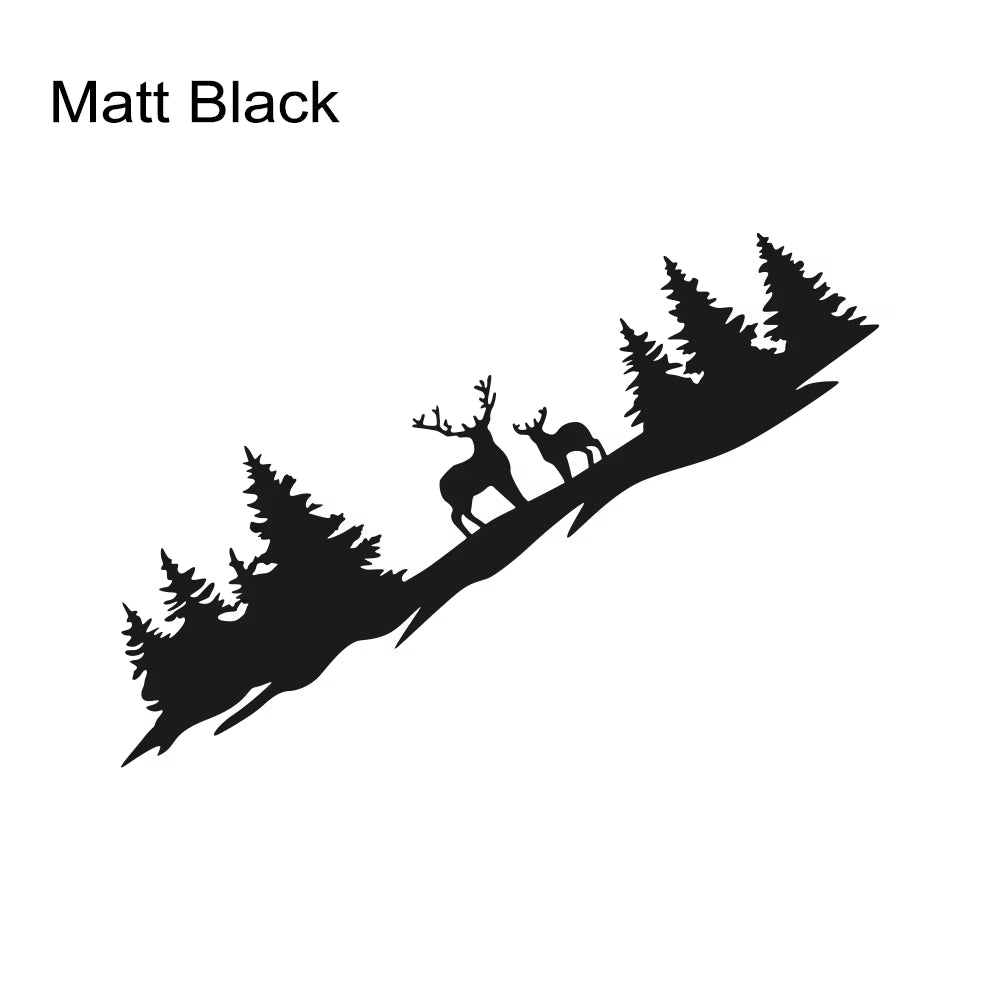 Car Hunting Deer Trees Sticker Pickup Truck Window Back Door Tailgate Vinyl 4X4 off Road Decor Decal Auto Tuning Accessories