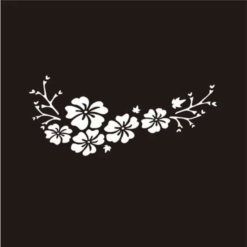 Flower Decal Car Body Sticker Auto Window Bumper Door Scratch Cover Decals Car Motorcycle Styling Vinyl Stickers Blossom Decor