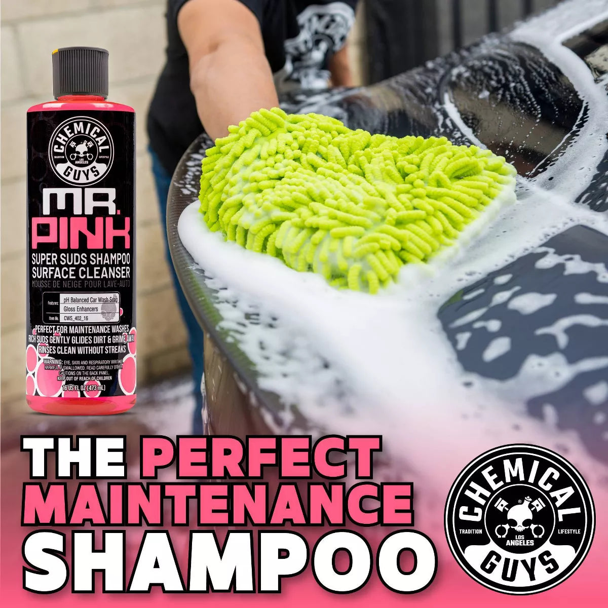 Chemical Guys 3Pc Wash and Shine Cleaners: Liquid Automotive Cleaning Kit, 2.75 Net Weight, Scented for Cars & Motorcycles