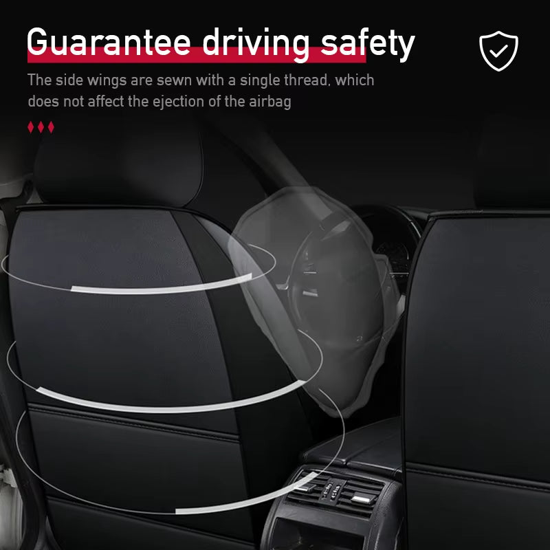 Luxury Car Seat Cushion PU Leather Car Seat Covers Universal Auto Protector Pad for 5-Seat Automobile Car Accessories