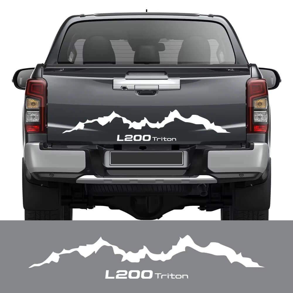Pickup Rear Tail Sticker for Mitsubishi L200 Triton Truck Tailgate Mountain Style Cover Car Vinyl Decor Decal Auto Accessories