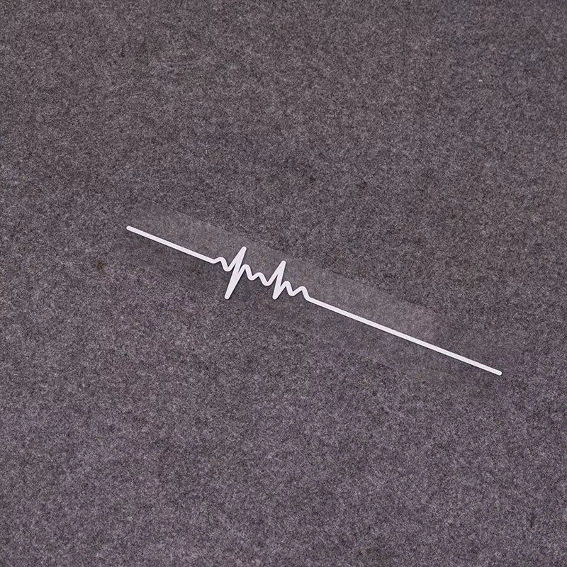 40X6.1Cm1 Piece ECG Strip Car Stickers Vinyl Water Proof Decals Cool Laser Reflective Auto Sticker Decor Accessories