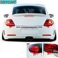 DSYCAR 1Set Red Blood Car Stickers Horror Car Decals Bumper Body Sticker Decal Adhesive Sticker Car Styling Accessories