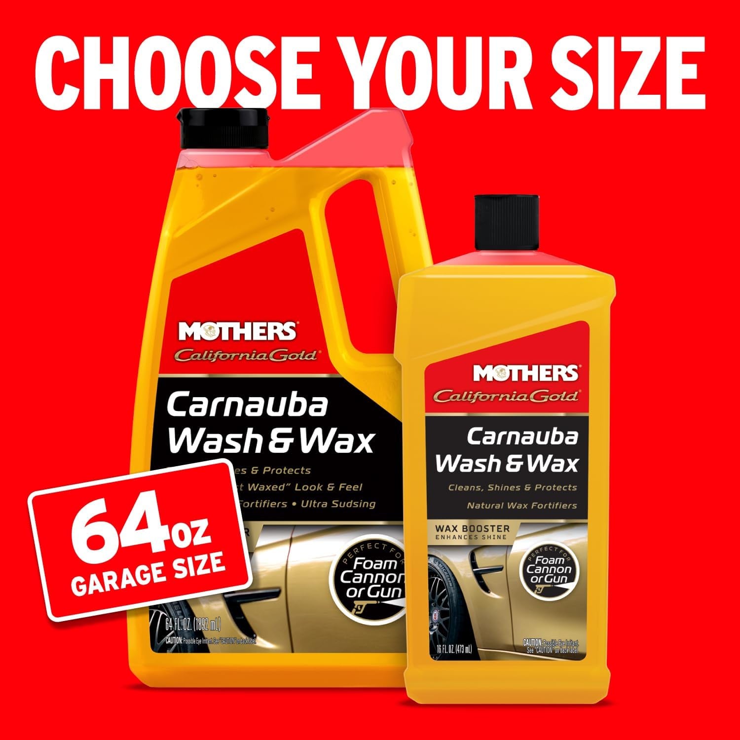 California Gold Carnauba Wash & Wax, 64 Oz. — Cleans, Shines & Protects – Gentle, Ph Balanced, Ultra-Sudsy for a Spot-Free, Brilliant Finish. Biodegradable & Won'T Strip Wax or Ceramic (05674)