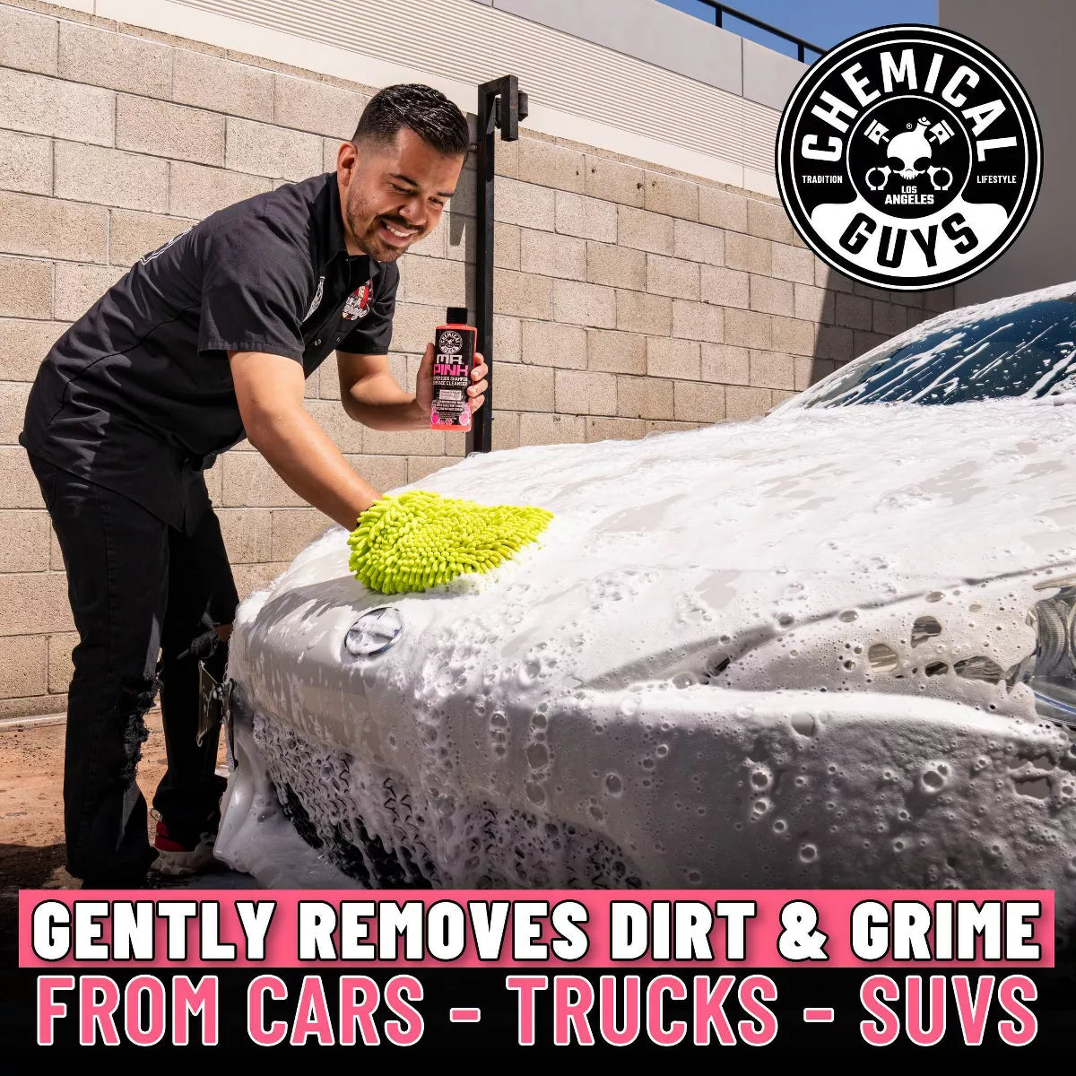 Chemical Guys 5Pc Wash and Shine Cleaners: Car Wash Supplies & Detailing Kit, Scented Liquid Automotive Cleaners