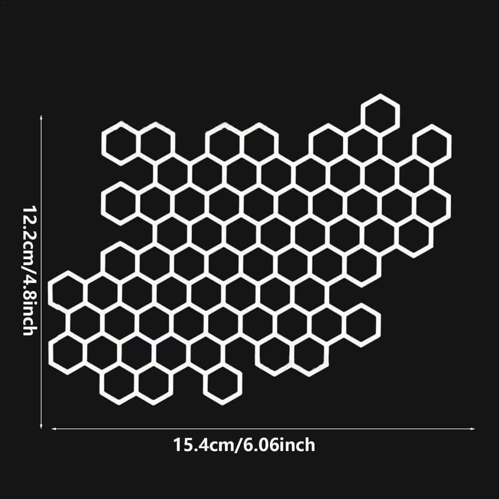 Honeycomb Open Style Motorcycle Stickers for Auto Window Body Cool Modified Tail Lights Stickers Racing Helmet Vinyl Decals
