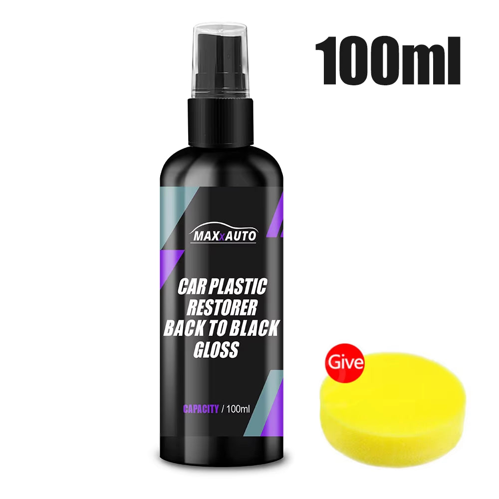 Car Plastic Restorer Back to Black Gloss Plastic Renovator Longlasting Coating Leather Restore Auto Polish Cleaning Products