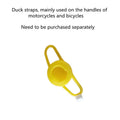 Car Ornaments Cute Little Yellow Duck with Helmet Propeller for Bike Motorcycle without Lights Red Duck Car Interior Accessories
