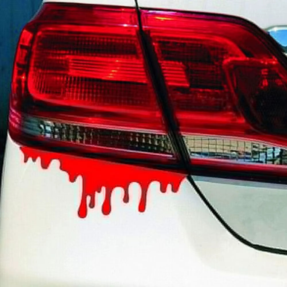 DSYCAR 1Set Red Blood Car Stickers Horror Car Decals Bumper Body Sticker Decal Adhesive Sticker Car Styling Accessories