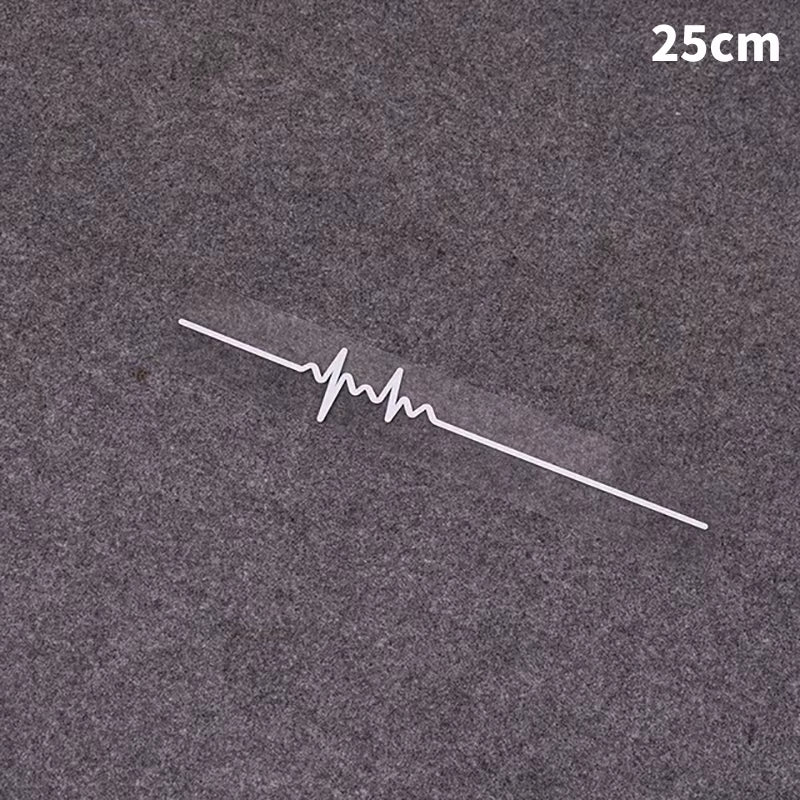 ECG Strip Car Stickers Vinyl Water Proof Decals Cool Laser Reflective Auto Truck Motorbike Sticker Decor Accessories