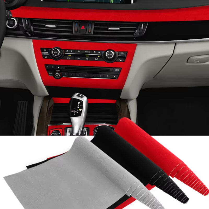 Car Velvet Cloth Stickers Fluff Fabric Suede Wrapping Film Auto Styling Interior Decoration Vinyl Fluff Cloth 20Cmx148Cm