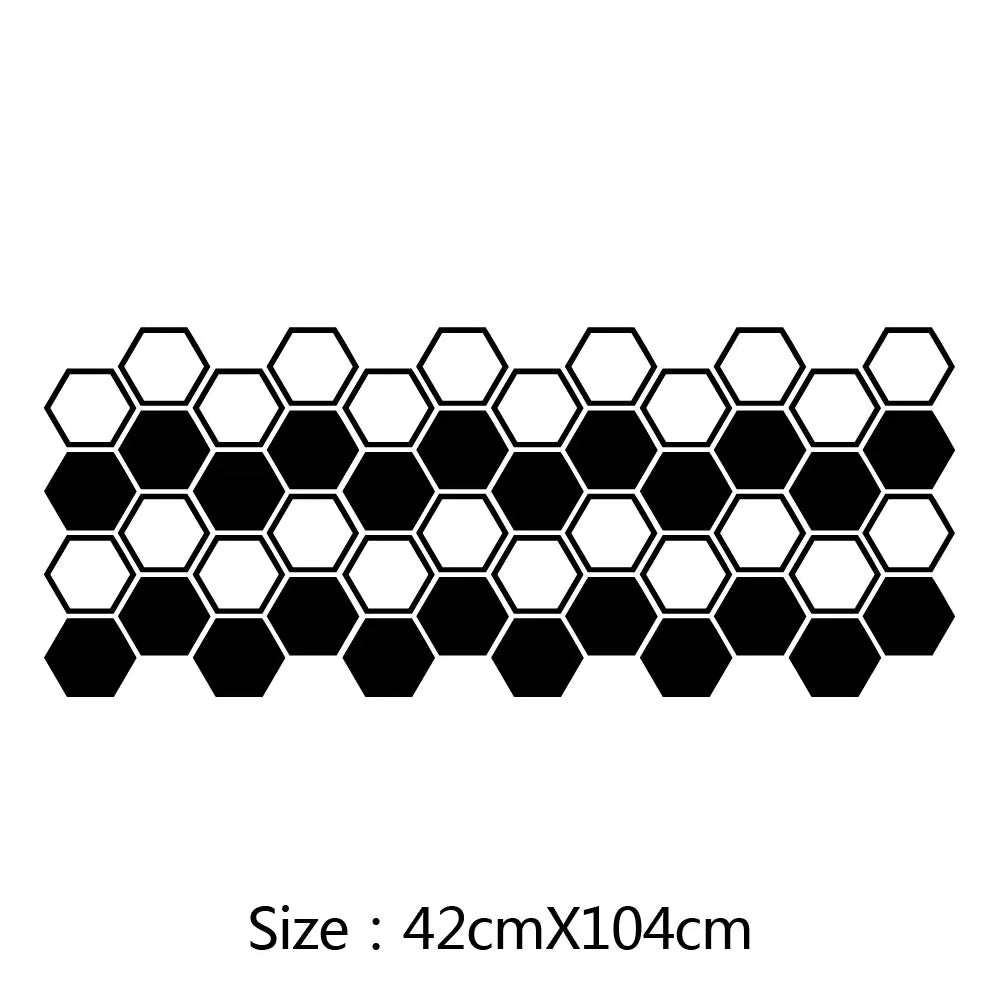 Car Graphics Sticker Creative Honeycomb Style Cars Side Sticker Auto Decor Tuning Waterproof Modification Honeycomb DIY Stickers