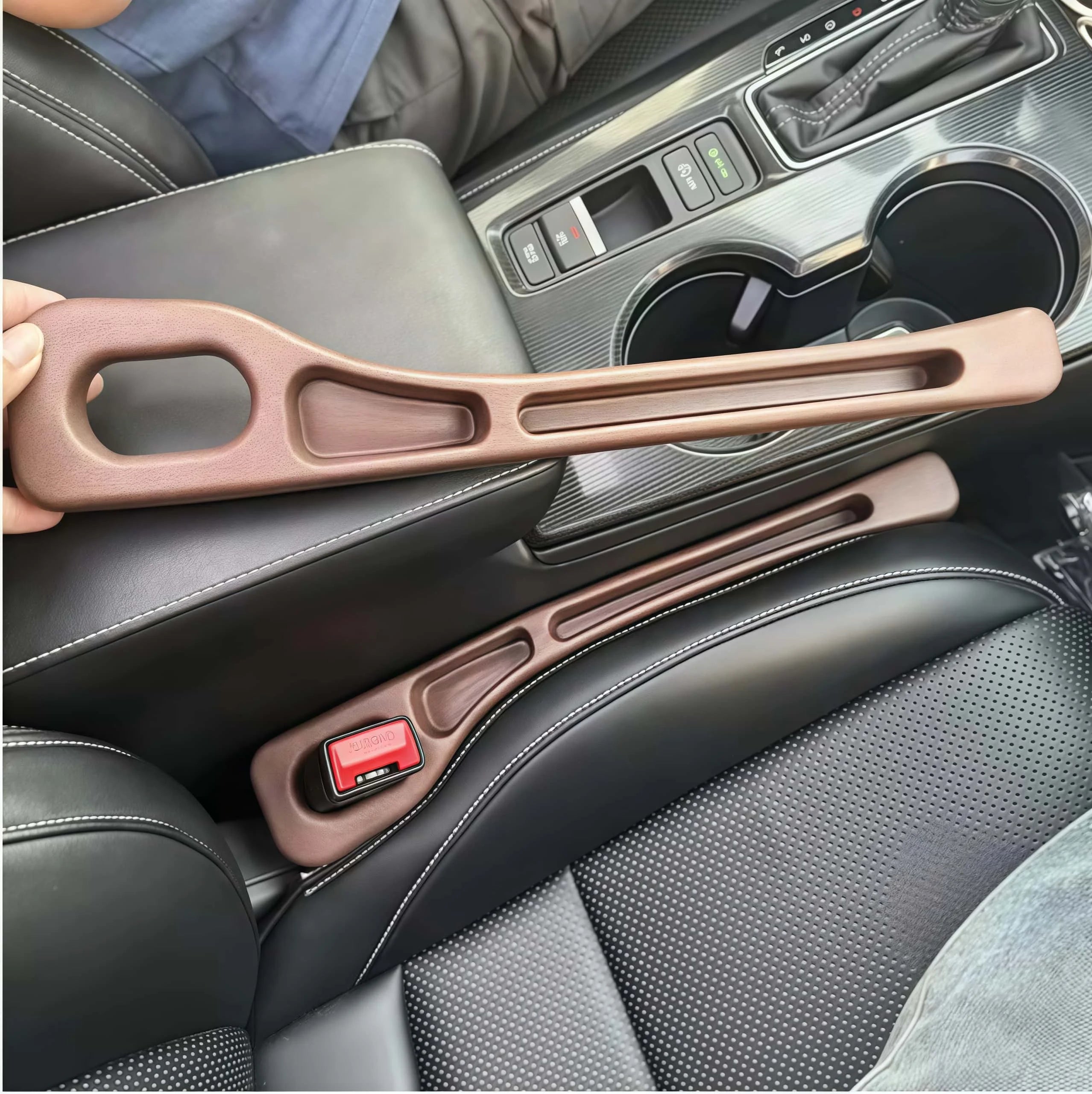 1/2Pcs Upgraded Universal Car Seat Gap Filler Storage Center Console Side Crevice Filler Strip Elastic Seat Gap Filling Strip