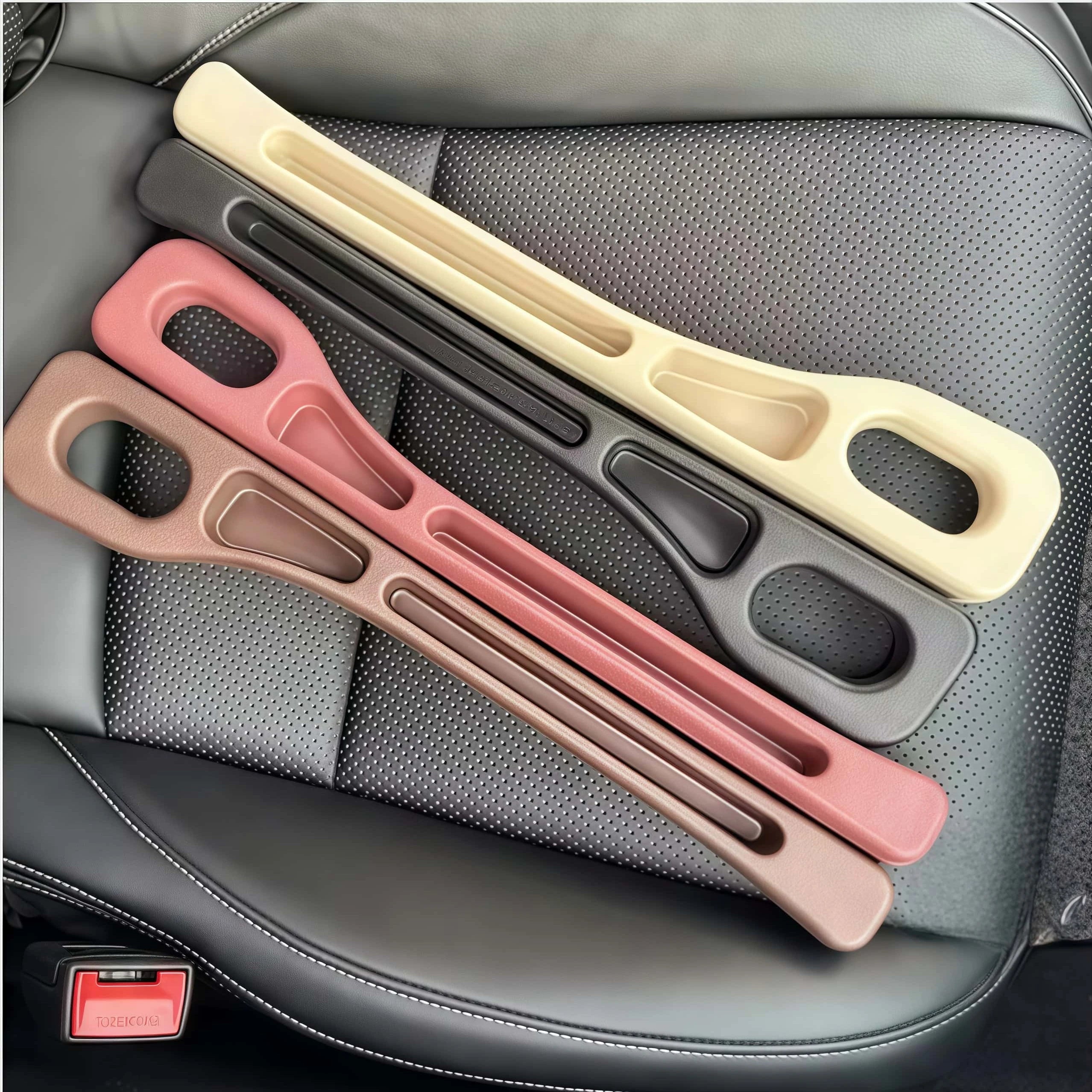 1/2Pcs Upgraded Universal Car Seat Gap Filler Storage Center Console Side Crevice Filler Strip Elastic Seat Gap Filling Strip