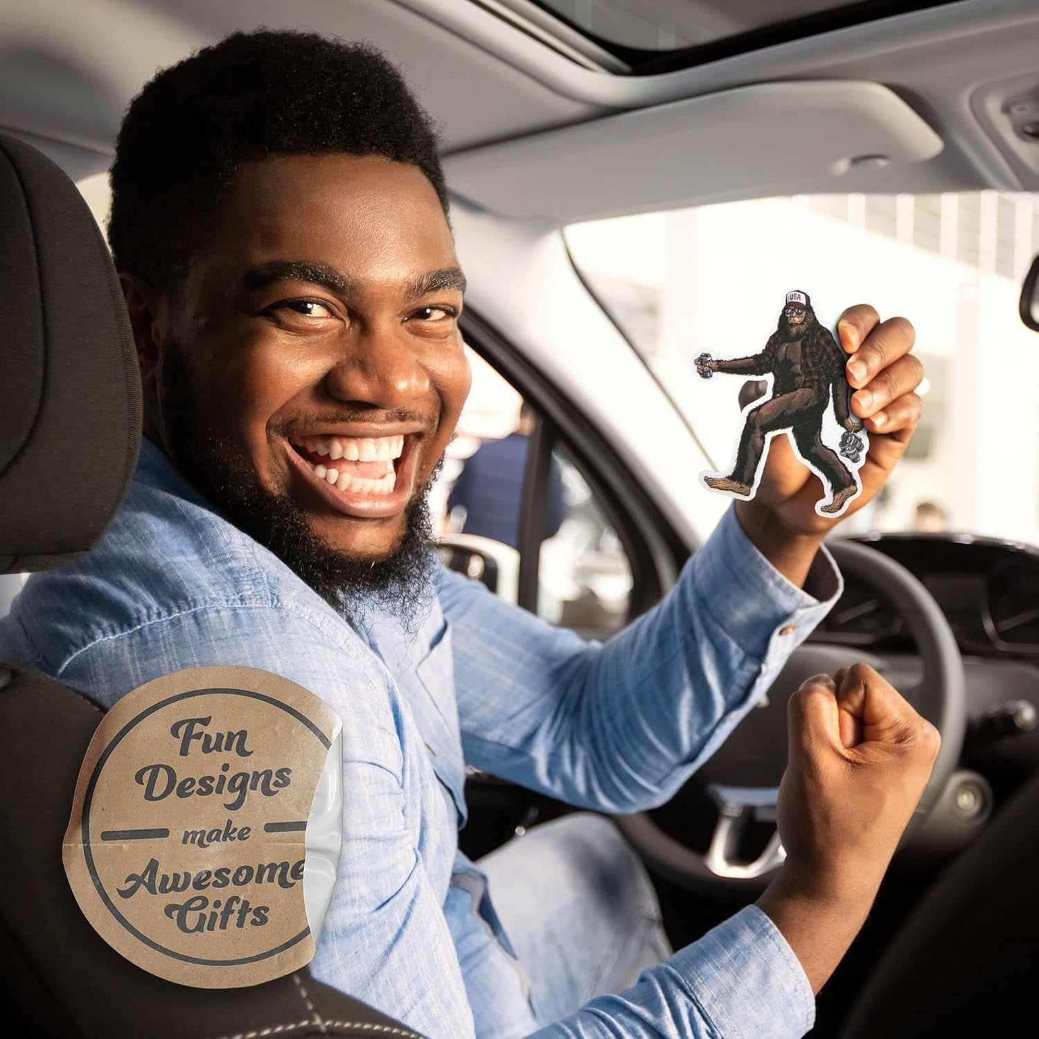 Sasquatch Car Air Fresheners 4 Pack, Car Air Fresheners Scented with Premium Oils by  (4 Pack)