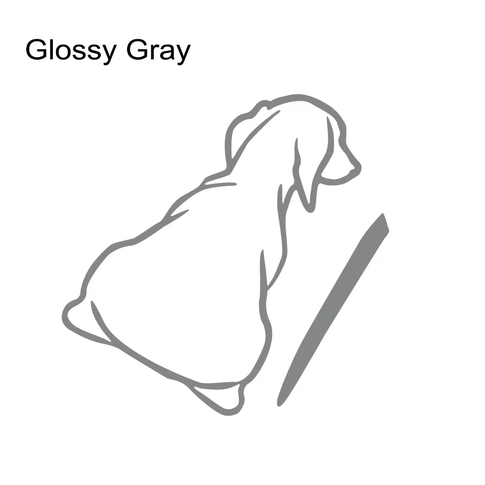 Dog Tail Car Rear Wiper Stickers Vinyl Film Funny Cute Puppy Decal Vehicle Windshield Decoration Auto Accessories Fit All Models