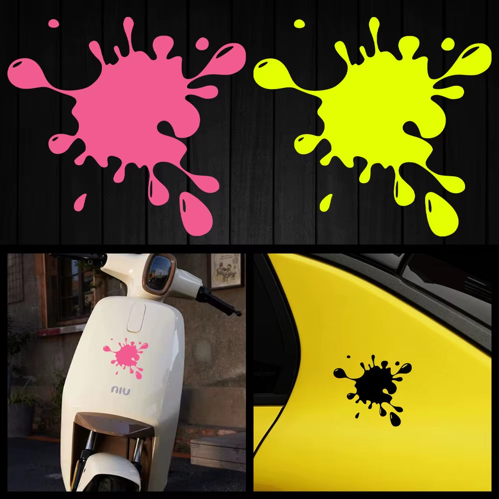 Reflective Motorcycle Stickers Interesting Spots Vinyl Accessories Decal Decor Motor Bike Scooter Body Tank Helmet Windshield
