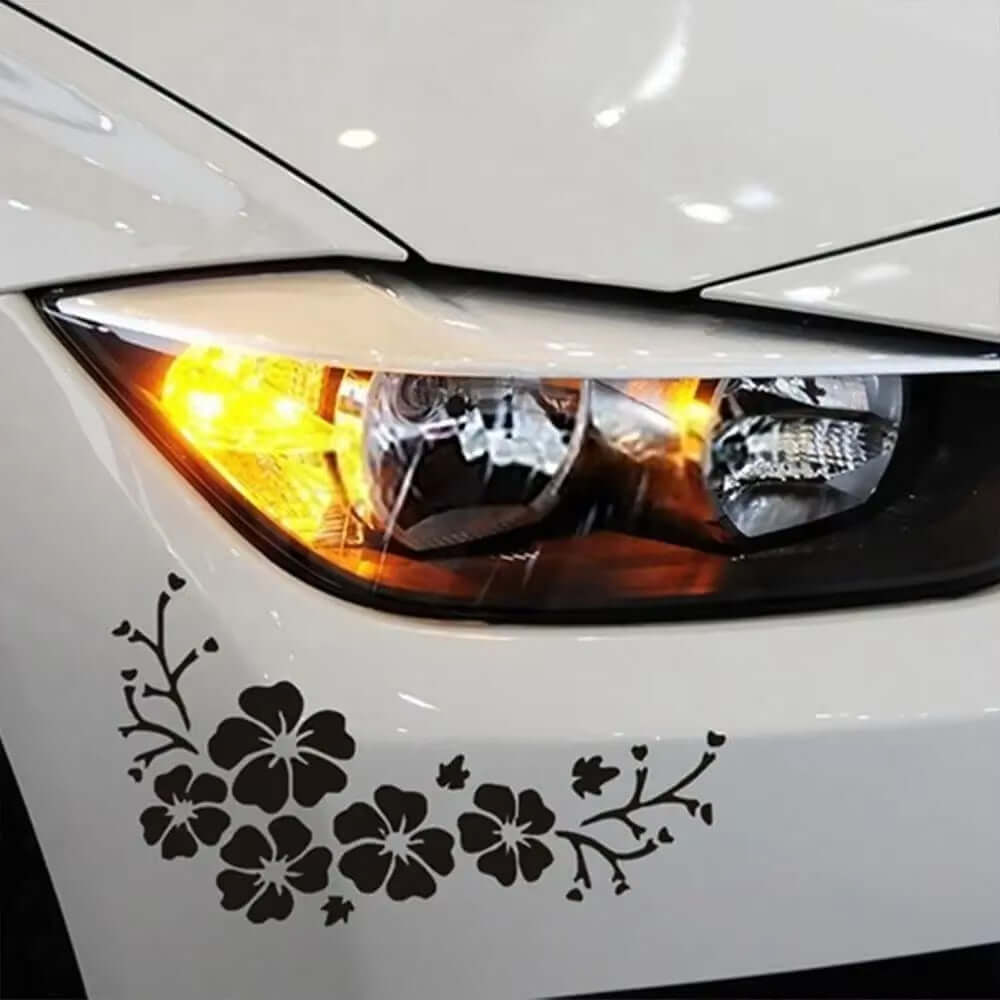 Flower Decal Car Body Sticker Auto Window Bumper Door Scratch Cover Decals Car Motorcycle Styling Vinyl Stickers Blossom Decor