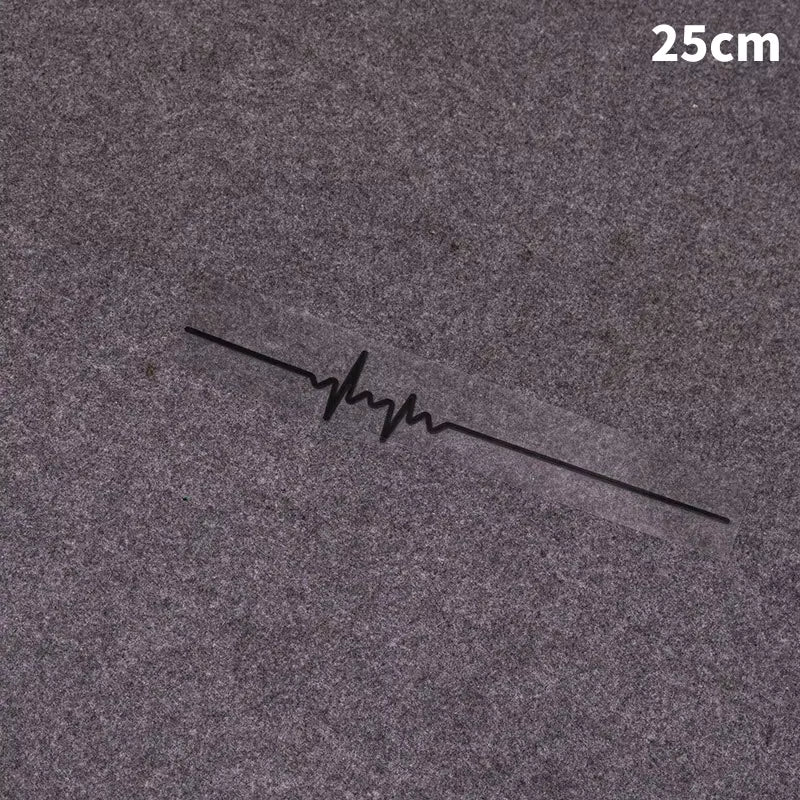 ECG Strip Car Stickers Vinyl Water Proof Decals Cool Laser Reflective Auto Truck Motorbike Sticker Decor Accessories