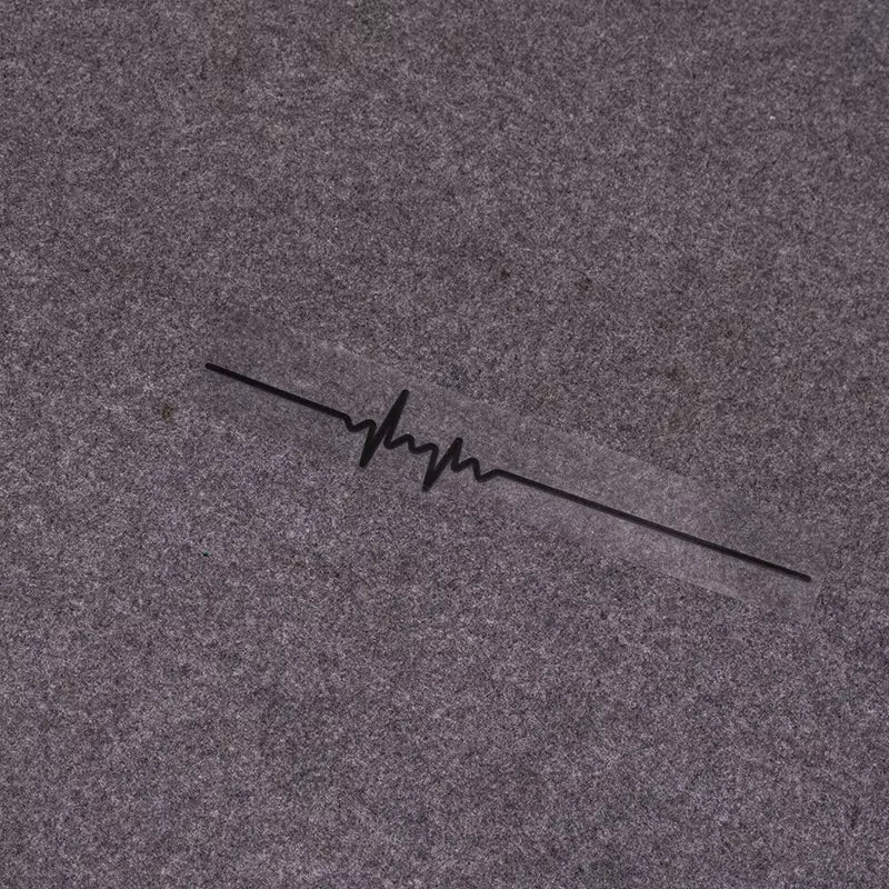 40X6.1Cm1 Piece ECG Strip Car Stickers Vinyl Water Proof Decals Cool Laser Reflective Auto Sticker Decor Accessories