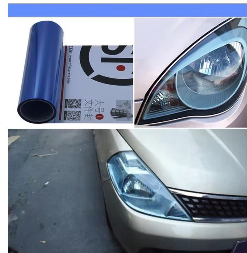Gloss Transparent Light Black Smoke PVC Film Tint 30 X60Cm Auto Car Light Headlight Taillight Tint Vinyl Film Sticker Wrap Cover
