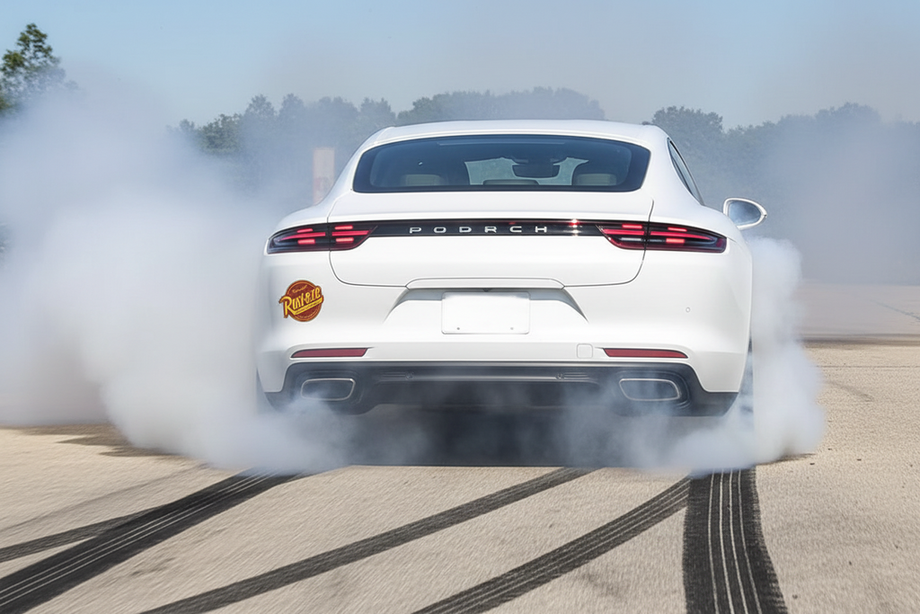 Letter Circle Motorcycle Stickers RUST EZE for Fender Side Panels Decoration Scratch-Resistant Waterproof Vinyl Decals